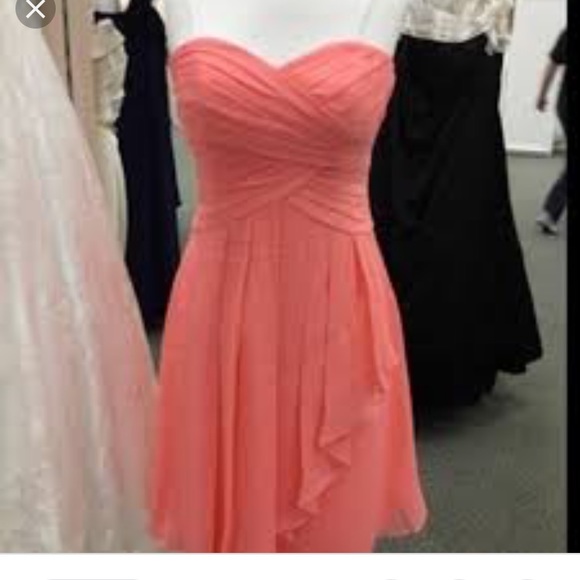 david's bridal coral reef bridesmaid dress